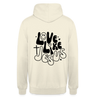 Love like Jesus Unisex Hoodie - vanilla