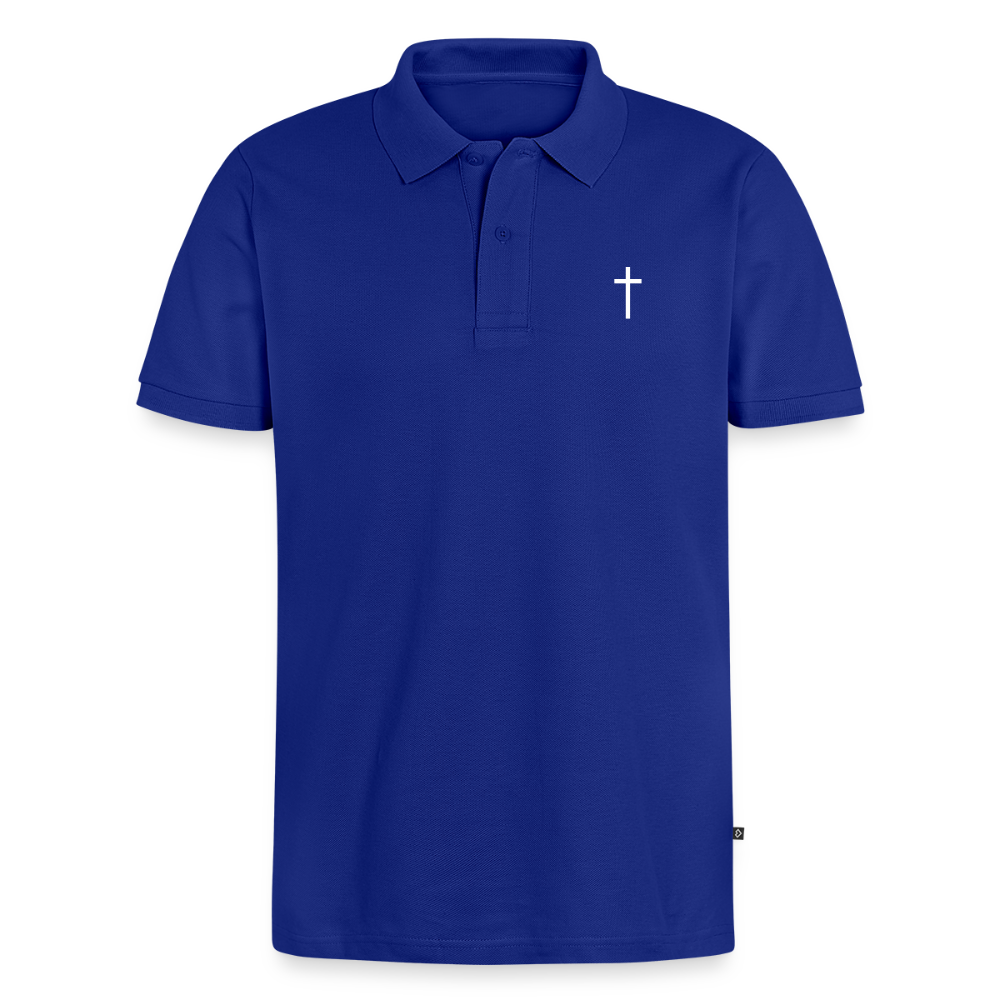 Cross Organic Unisex Polo Shirt - royal blue