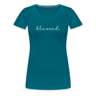 Blessed Women’s Premium T-Shirt - diva blue