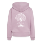 Rooted Women’s Zip Hooded Jacket - dusky pink