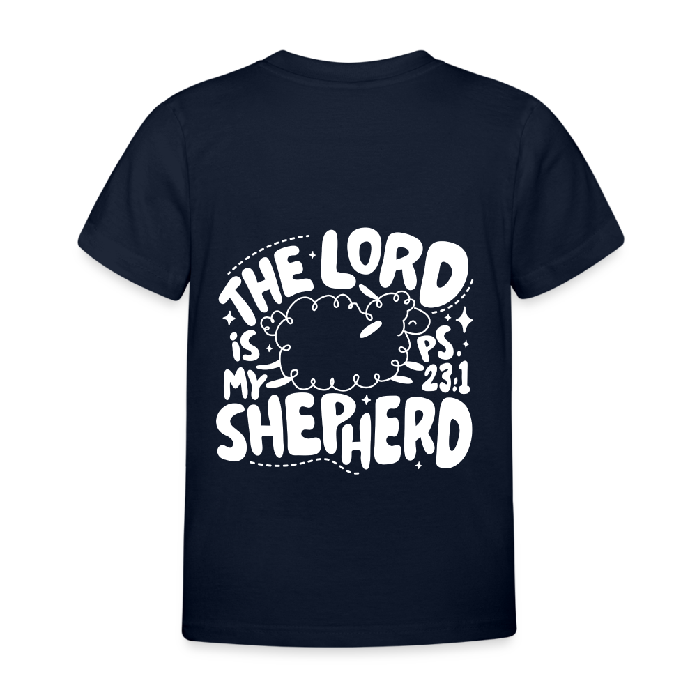 My Shepherd Kids' T-Shirt - back print - navy