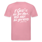 God is enough Unisex Organic T-Shirt - lilac dream