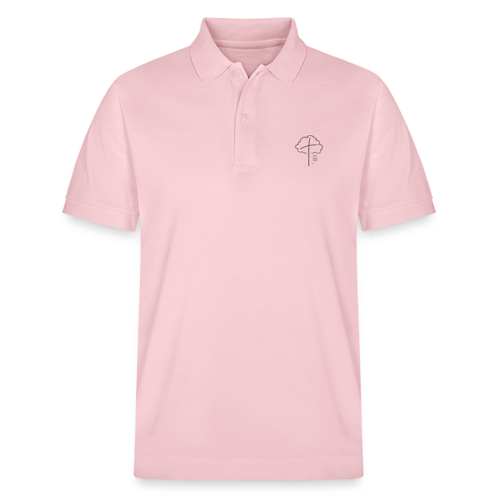 Organic Unisex Polo Shirt - cotton pink