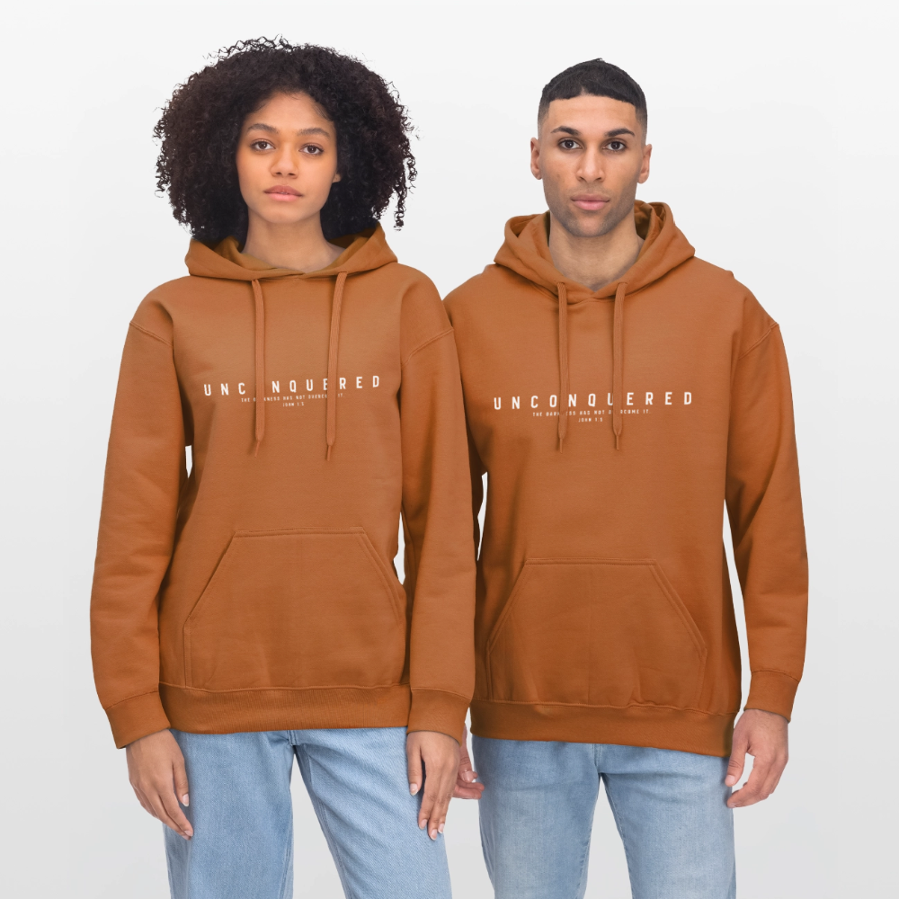 Unconquered Unisex Softstyle® Midweight Hoodie - Athletic Orange
