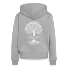 Rooted Women’s Zip Hooded Jacket - heather grey