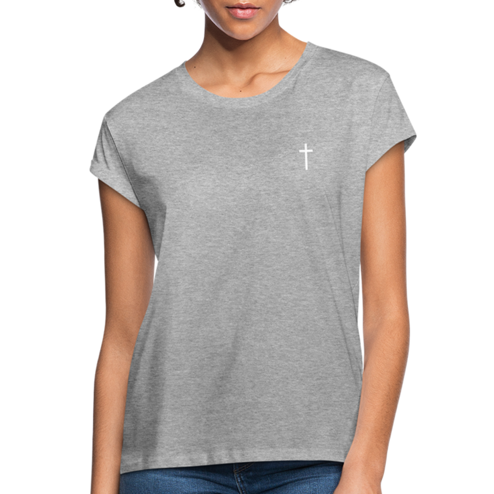 Cross Women’s Oversize T-Shirt - heather grey