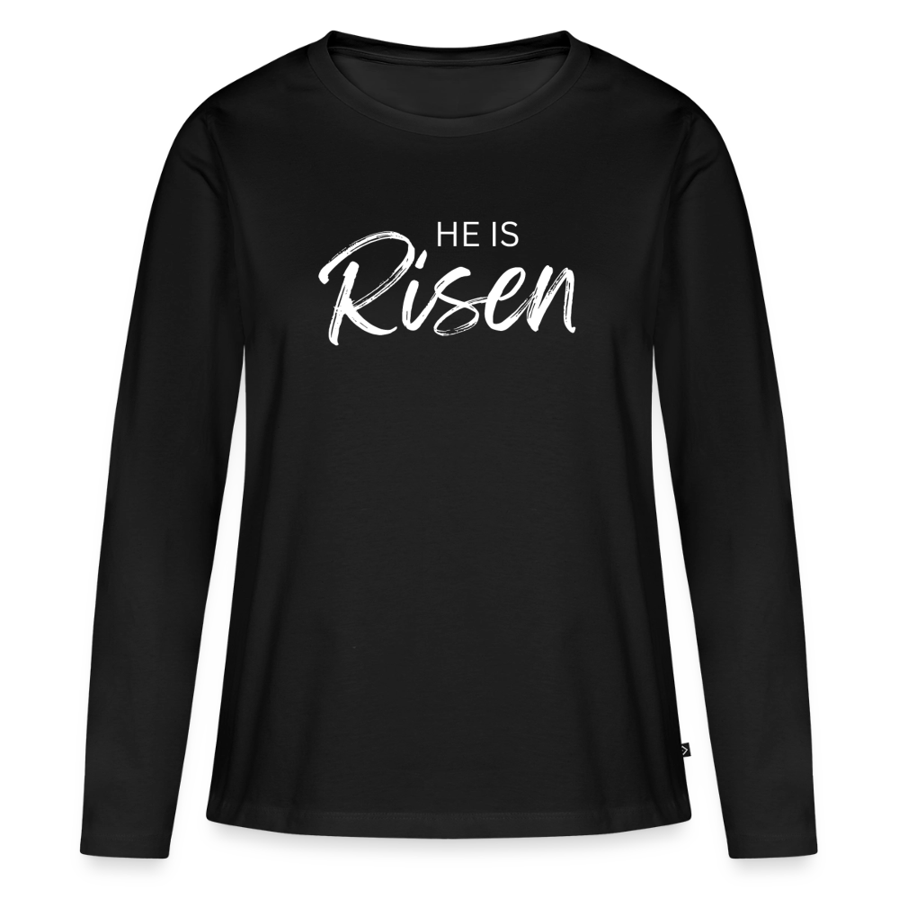 He is Risen Women's Premium Longsleeve Shirt - black