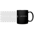 Chosen. Known. Loved. Panoramic Mug - black