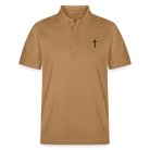 Cross Organic Unisex Polo Shirt - latte