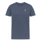 Cross Men’s Premium T-Shirt - heather blue