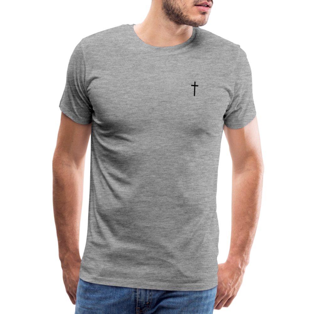 Cross Men’s Premium T-Shirt - heather grey