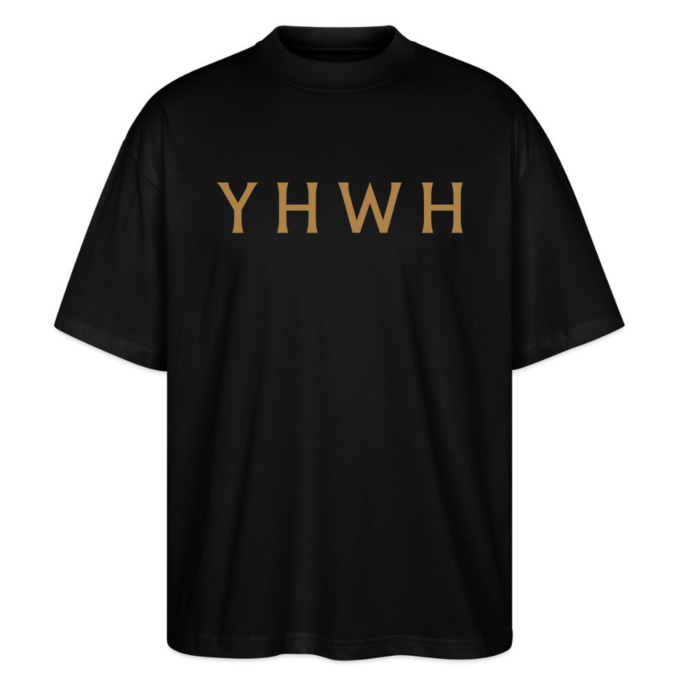 YHWH Oversized Unisex Organic T-shirt - black