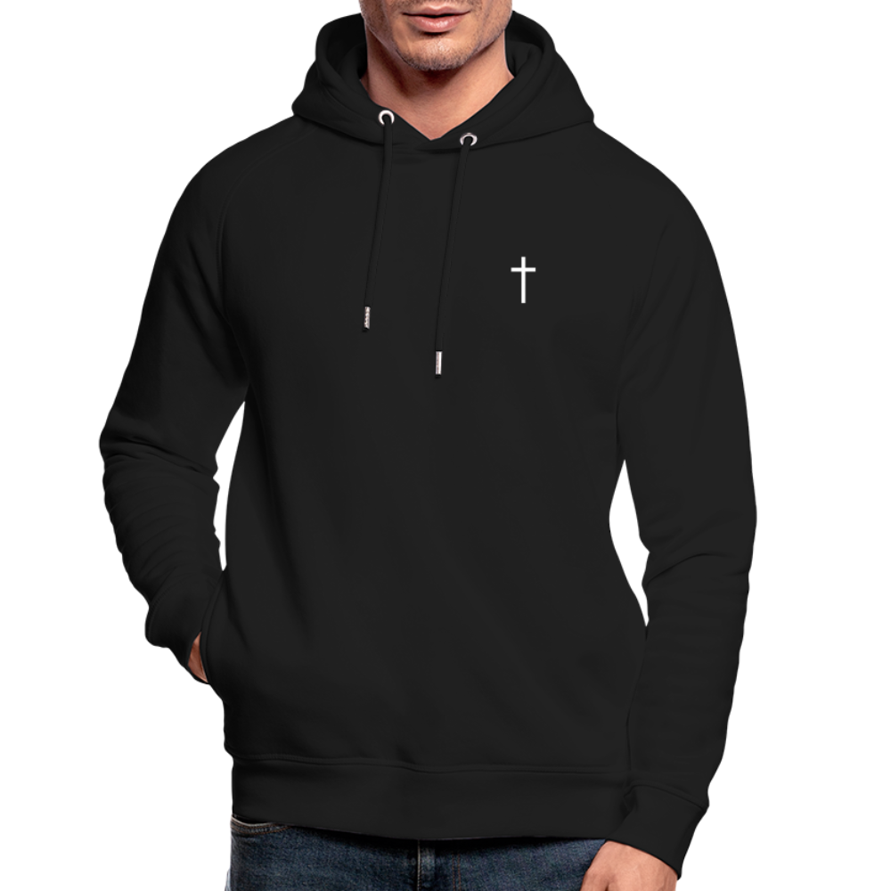 Cross Unisex Organic Hoodie - black