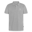 Cross Organic Unisex Polo Shirt - heather grey