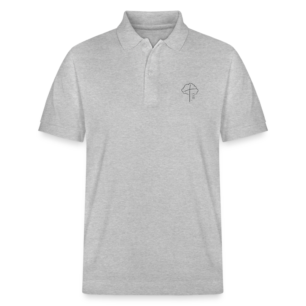 Organic Unisex Polo Shirt - heather grey