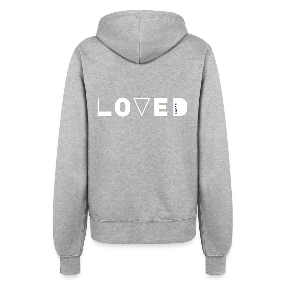 Loved Women’s Hooded Jacket (zipped) - heather grey