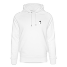 Cross/ 1 of a kind Unisex Hoodie - white