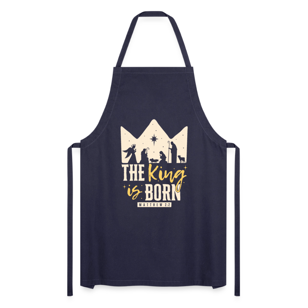 Christmas Cooking Apron - navy