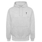 Cross Unisex Hoodie - light heather grey