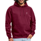 Cross Unisex Hoodie - bordeaux