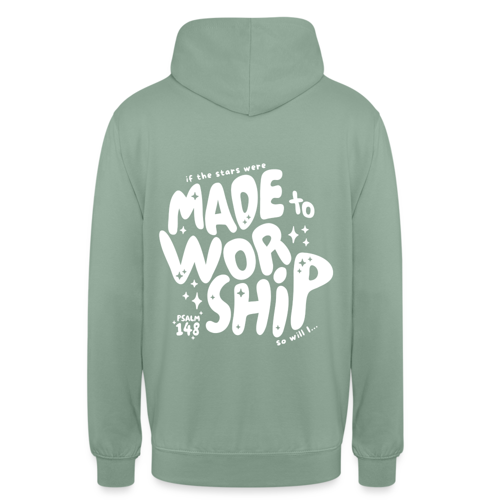 Made to Worship Unisex Hoodie - steel green