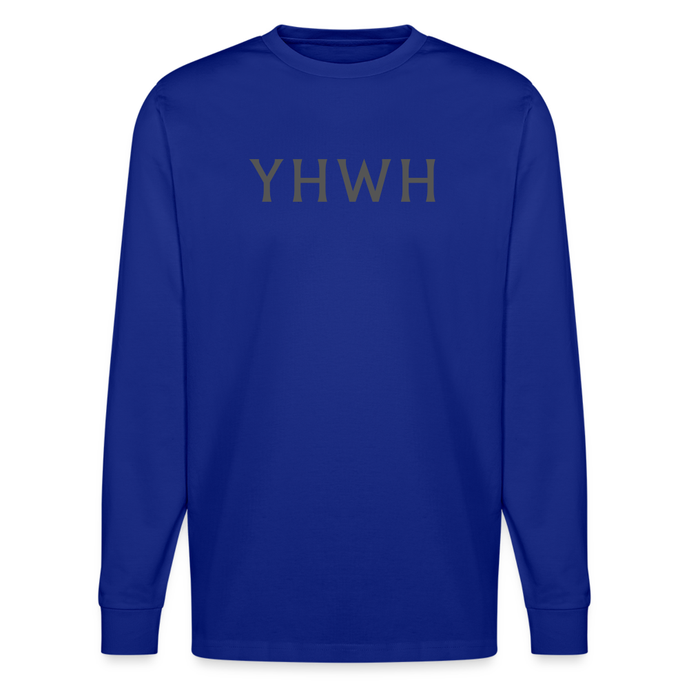 YHWH  Unisex Organic Longsleeve Shirt - royal blue