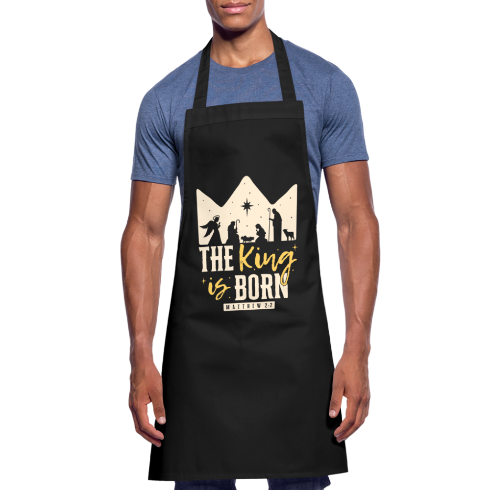 Christmas Cooking Apron - black