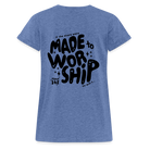 Made to Worship Women’s Relaxed Fit T-Shirt - heather denim