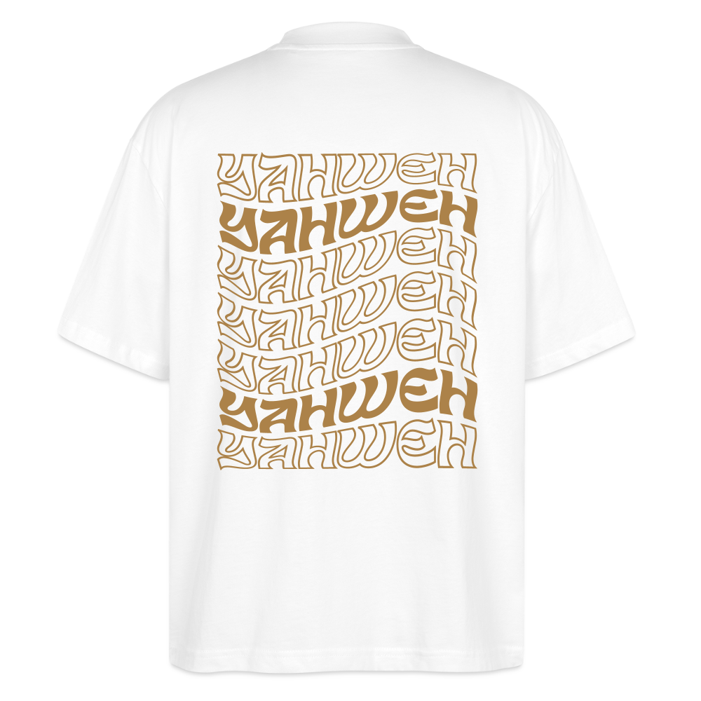 Yaweh Oversize Unisex Organic T-shirt - white