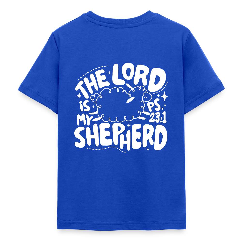 My Shepherd Kids' T-Shirt - back print - royal blue