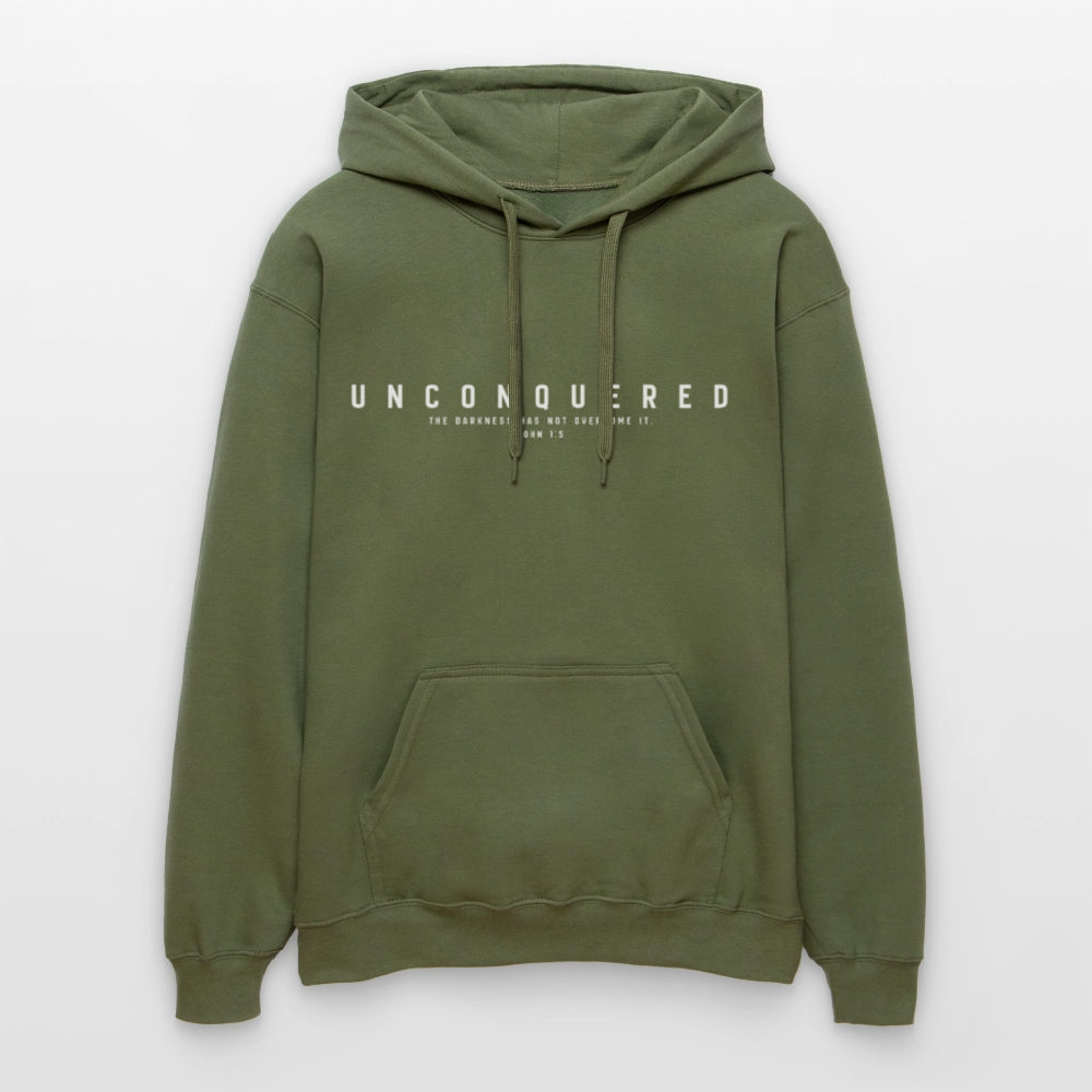 Unconquered Unisex Softstyle® Midweight Hoodie - military green