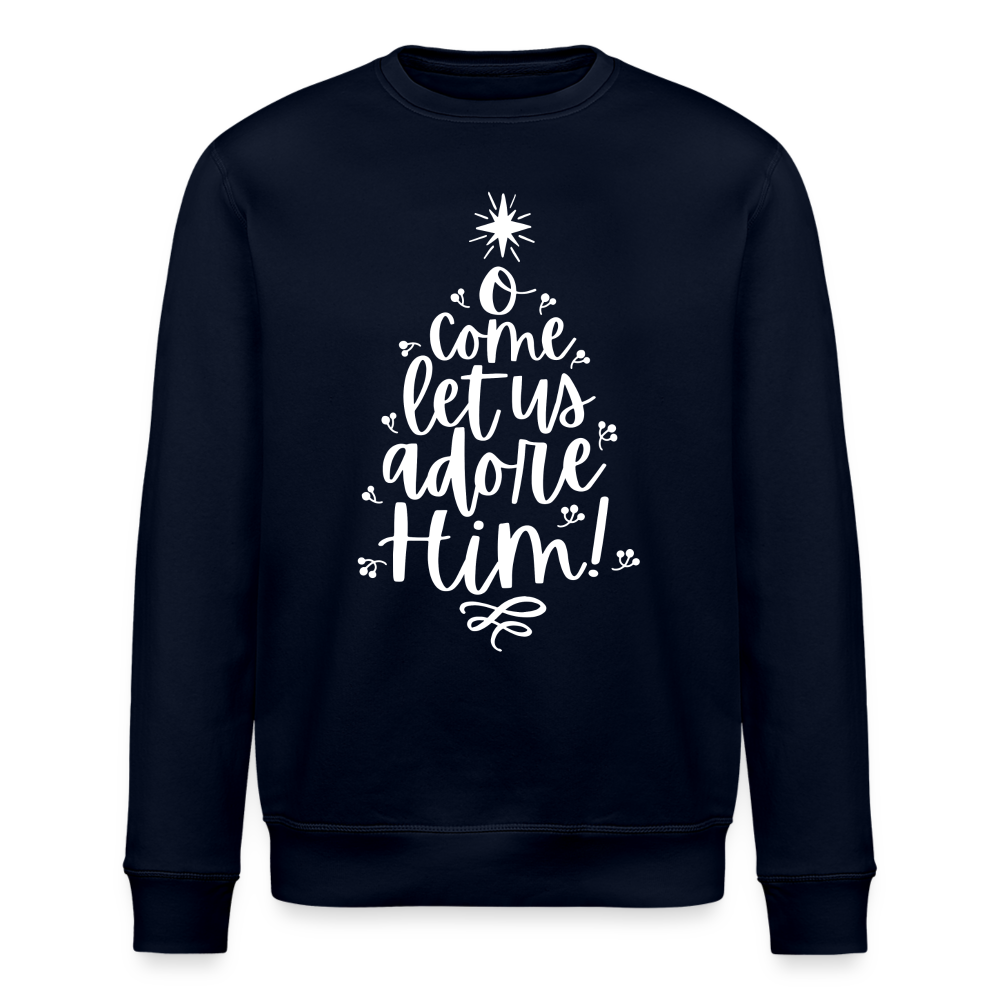 Christmas Unisex Organic Sweatshirt - navy