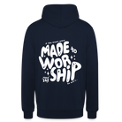 Made to Worship Unisex Hoodie - navy