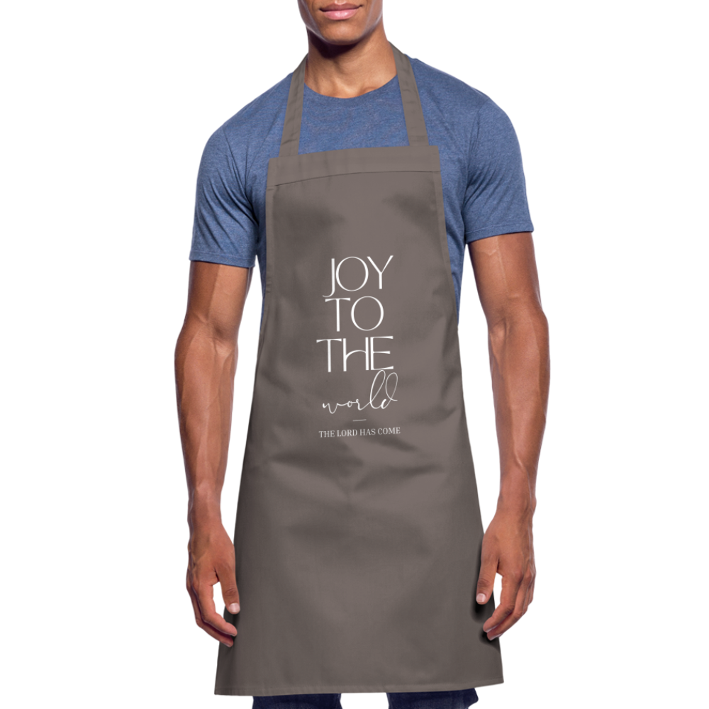 Joy to the world Cooking Apron - grey