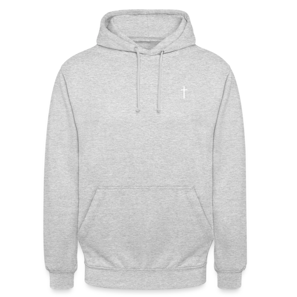 Cross Unisex Hoodie - light heather grey
