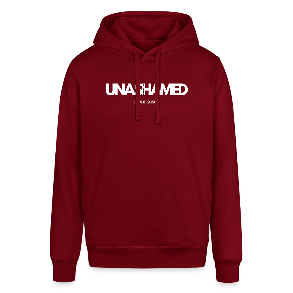 Unashamed Unisex Organic Hoodie - burgundy
