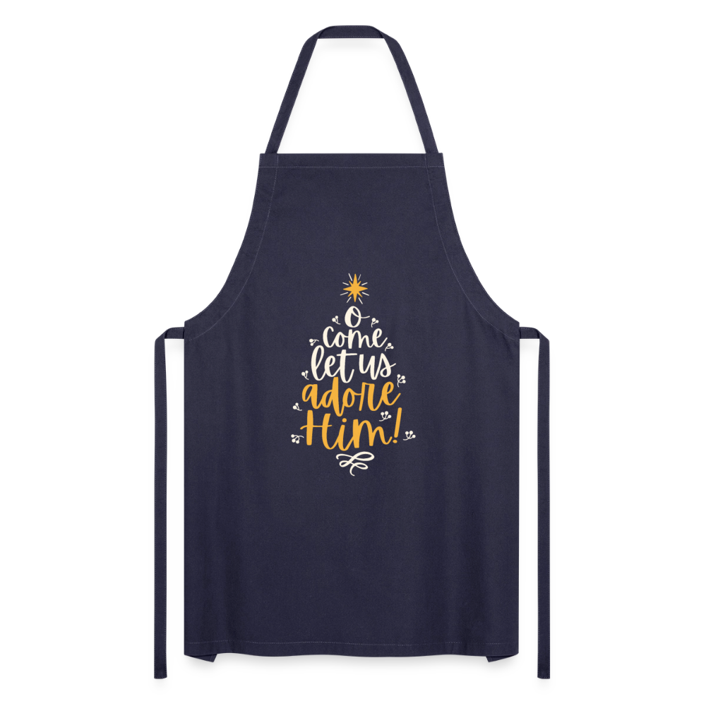 Christmas Cooking Apron - navy