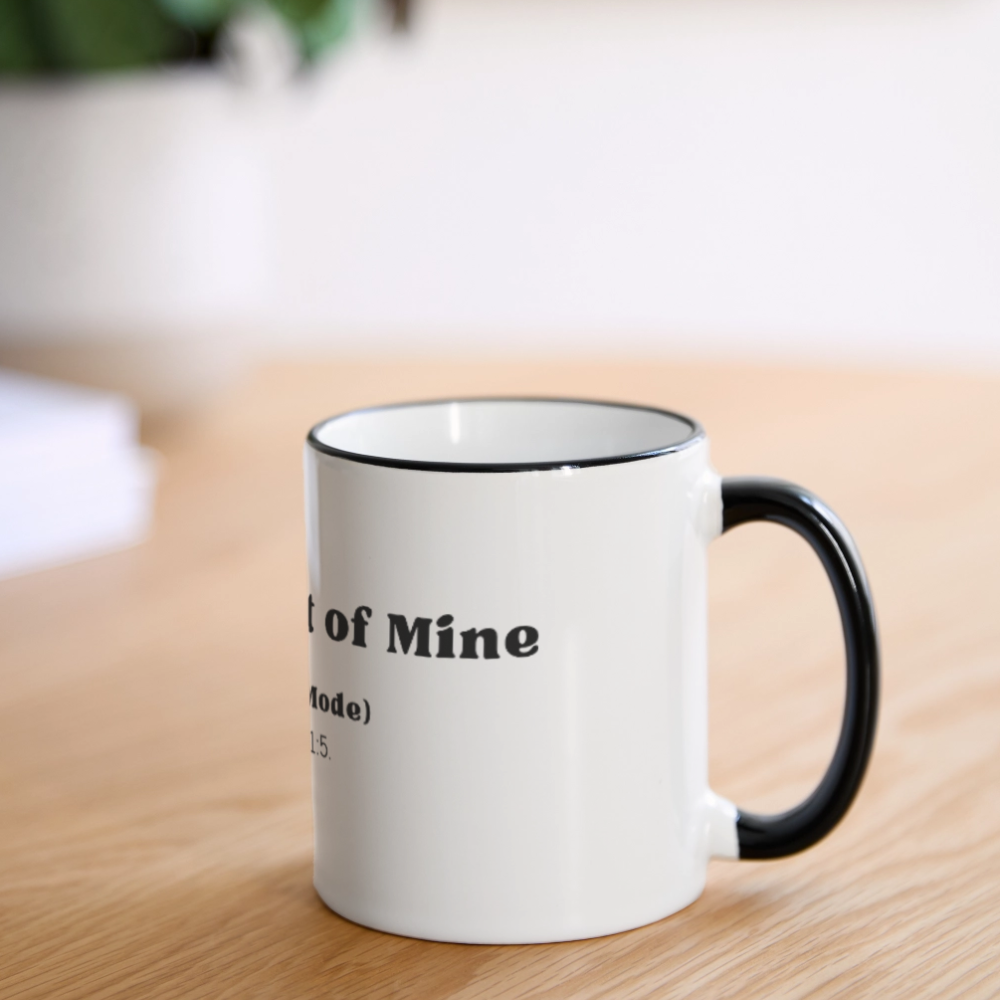 This little light of mine Mug - white/black
