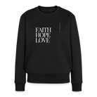 Faith hope love Women's Premium Sweatshirt - black