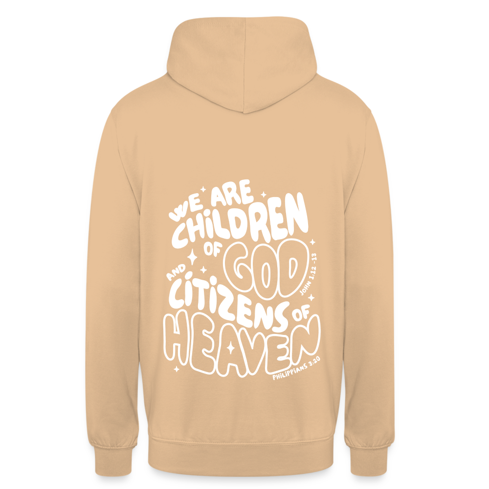 Children of God Unisex Hoodie - peach