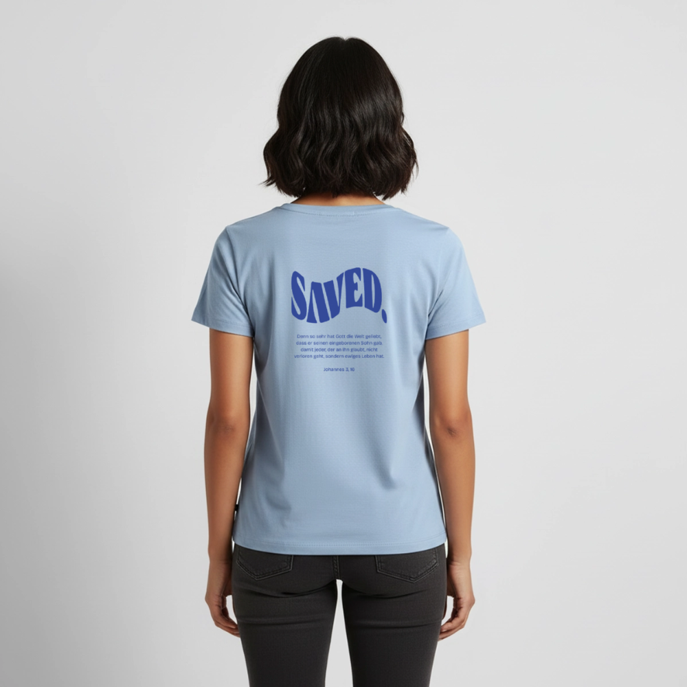 Saved Women’s Premium T-Shirt - light blue