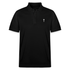 Cross Organic Unisex Polo Shirt - black