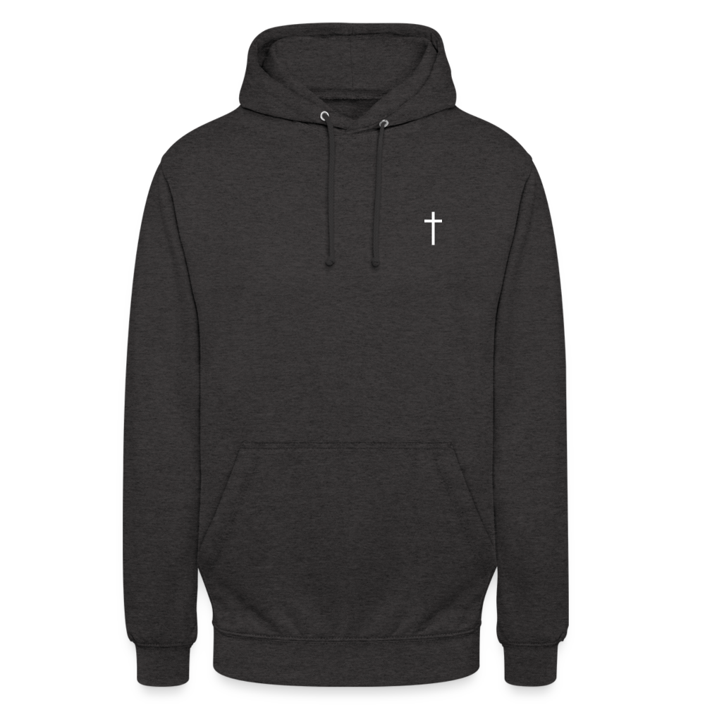 Cross Unisex Hoodie - charcoal grey