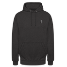 Cross Unisex Hoodie - charcoal grey