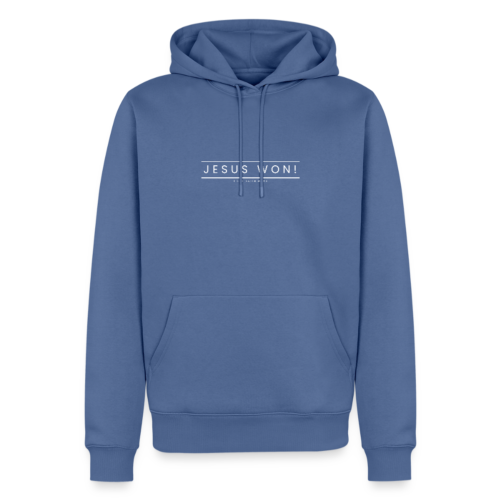 Jesus won! Men’s Premium Hoodie - stone blue
