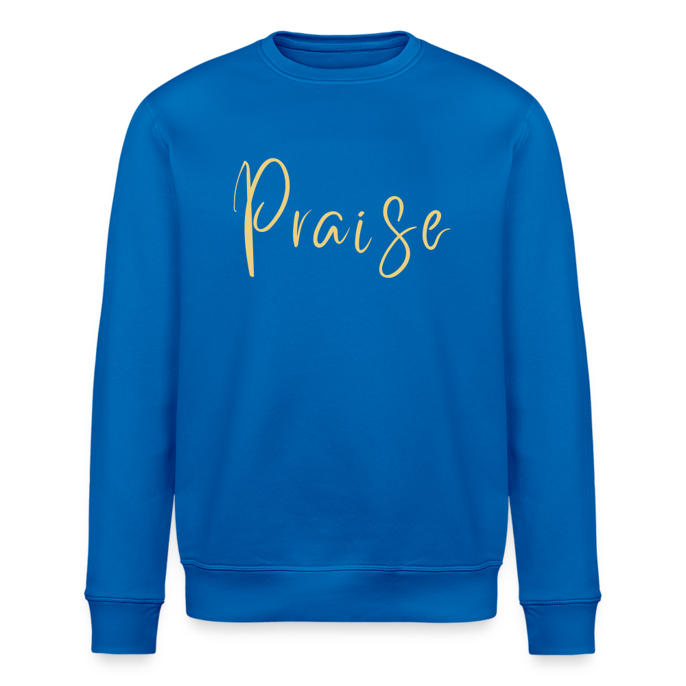 Praise Unisex Organic Sweatshirt - royal blue