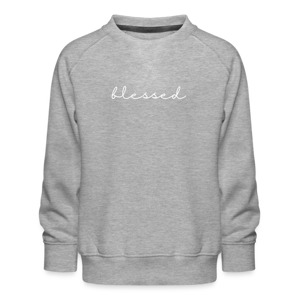 Blessed Kids’ Premium Sweatshirt - heather grey