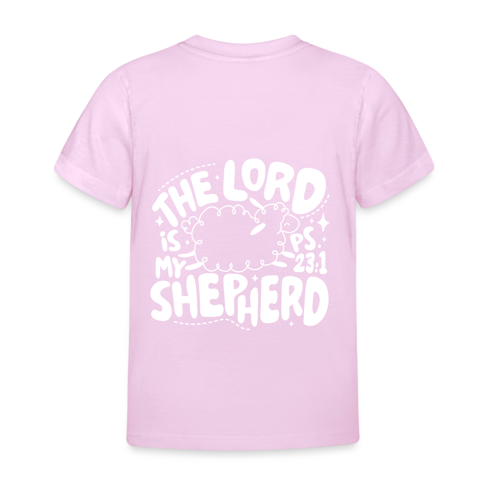 My Shepherd Kids' T-Shirt - back print - light pink