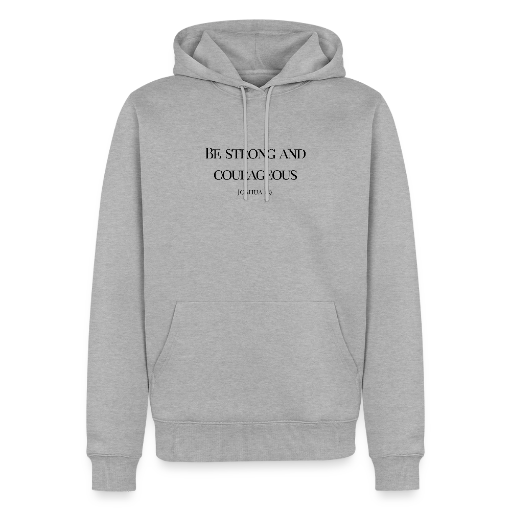 STRONG & COURAGEOUS Men’s Premium Hoodie - heather grey
