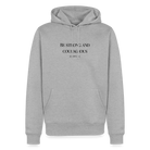 STRONG & COURAGEOUS Men’s Premium Hoodie - heather grey